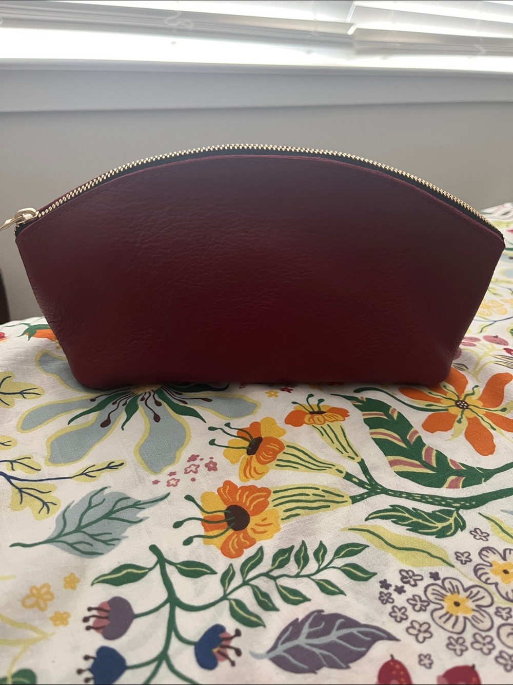 NWOB Portland Leather Goods Total Eclipse Make Up Bag